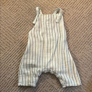 For love and lemons Striped Blue and White Kids Overalls